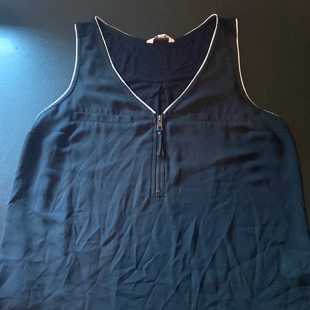 Quarter Zip Tank Top